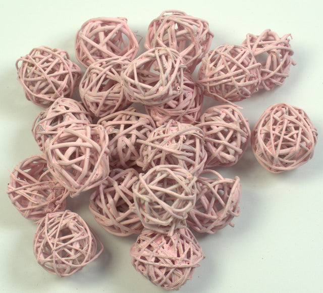 Image for Mingi din nuiele 3cm vopsit roz