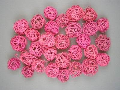 Image for Mingi din nuiele 3cm inalbit roz