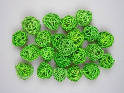 Image for Mingi din nuiele 3cm inalbit verde deschis