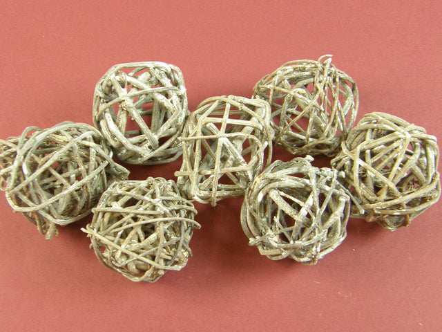 Image for Mingi din nuiele 4 cm maro cu chiciura