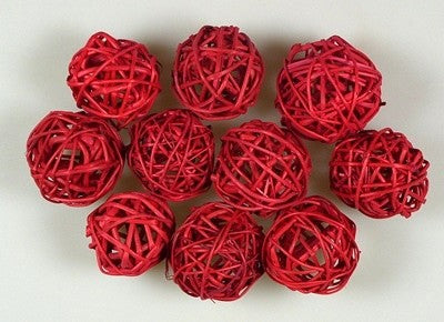 Image for Mingi din nuiele 4 cm rosu