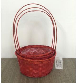 imagine produs Cos bambus rotund S/3