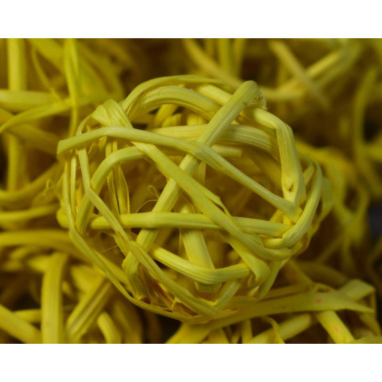 Mingi din nuiele 3cm inalbit galben(30buc)