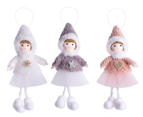 imagine produs Fig.fetita de agatat 20cm roz