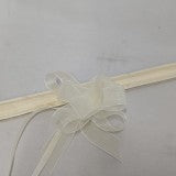 Fundite mici organza 2cmx50cm S/10 crem