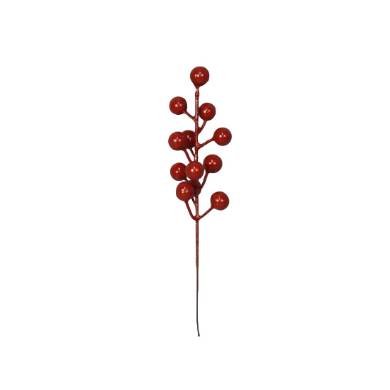 Creanga cu bilute 22cm 14buc/pachet rosu