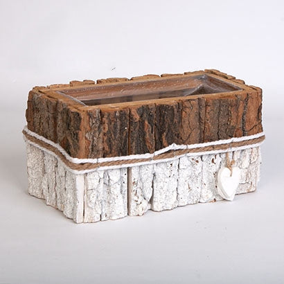 imagine produs Lada din lemn invelit 14x25x13cm
