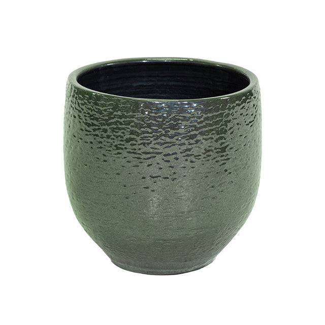Vas ceramic Puro 15x14cm verde cedru