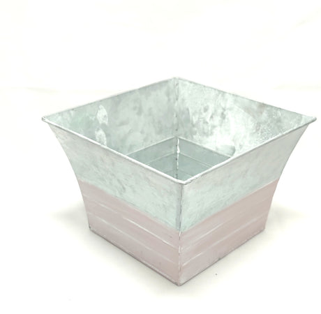 imagine produs Bol patrat din metal 20x20x14cm nalba