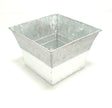 imagine produs Bol patrat din metal 20x20x14cm alb