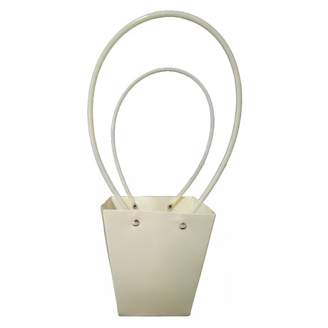 imagine produs Pungi ptr.aranjamente florale 12x12/8cm alb