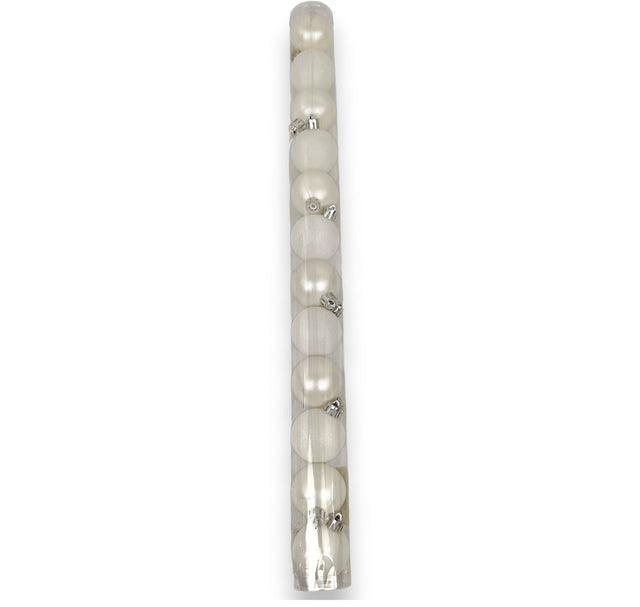 Glob 4cm 12buc/pachet alb