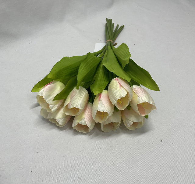 Buchet lalele x9 H:34cm roz deschis