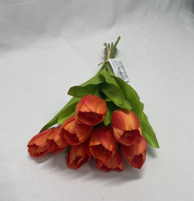 Buchet lalele x9 H:34 cm portocaliu