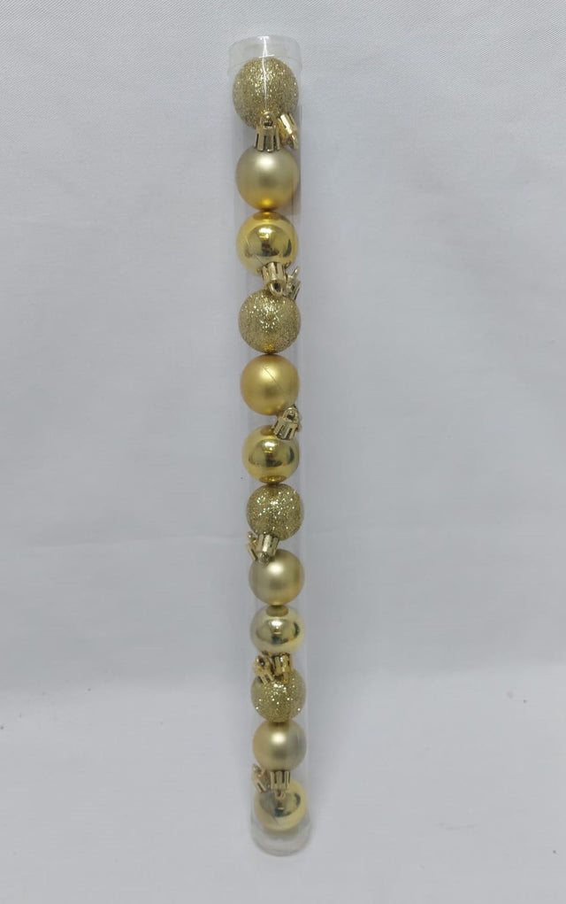 Glob 3cm 12buc/pachet auriu