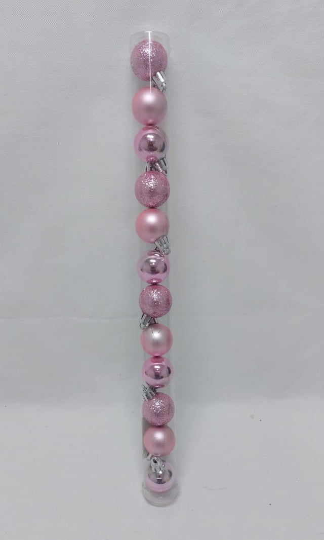 Glob 3cm 12buc/pachet roz deschis