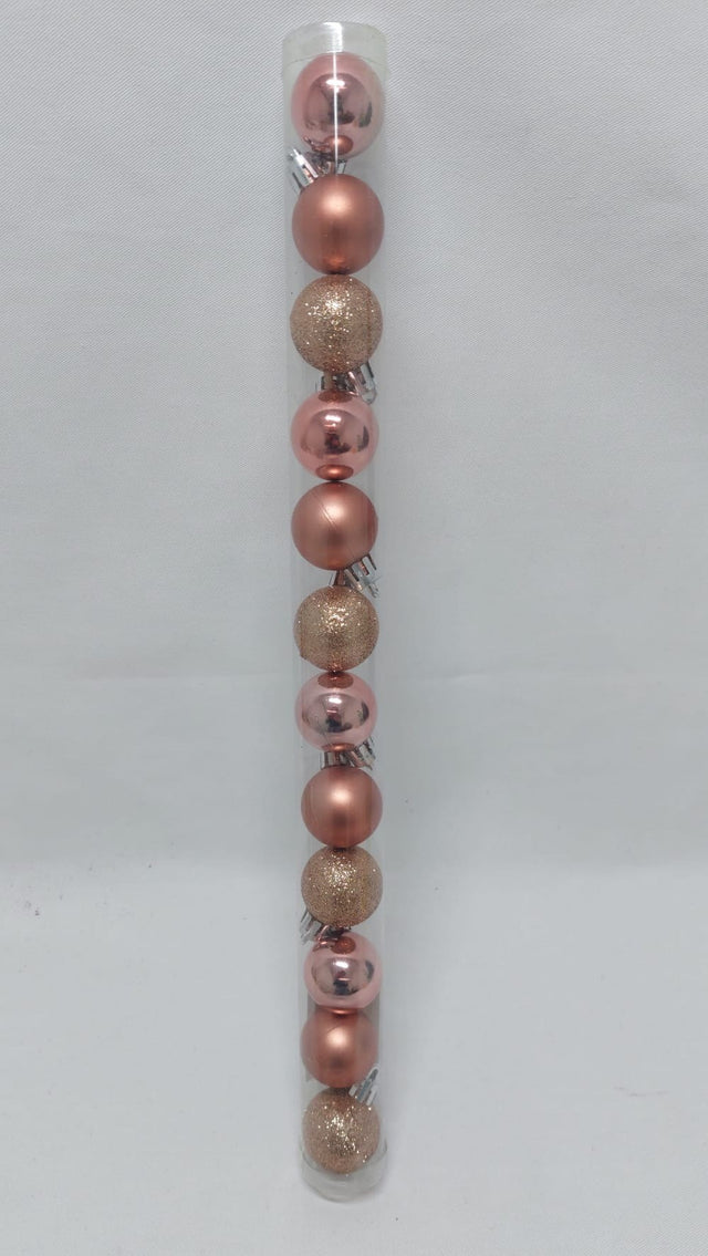 Glob 3cm 12 buc/pachet rose gold