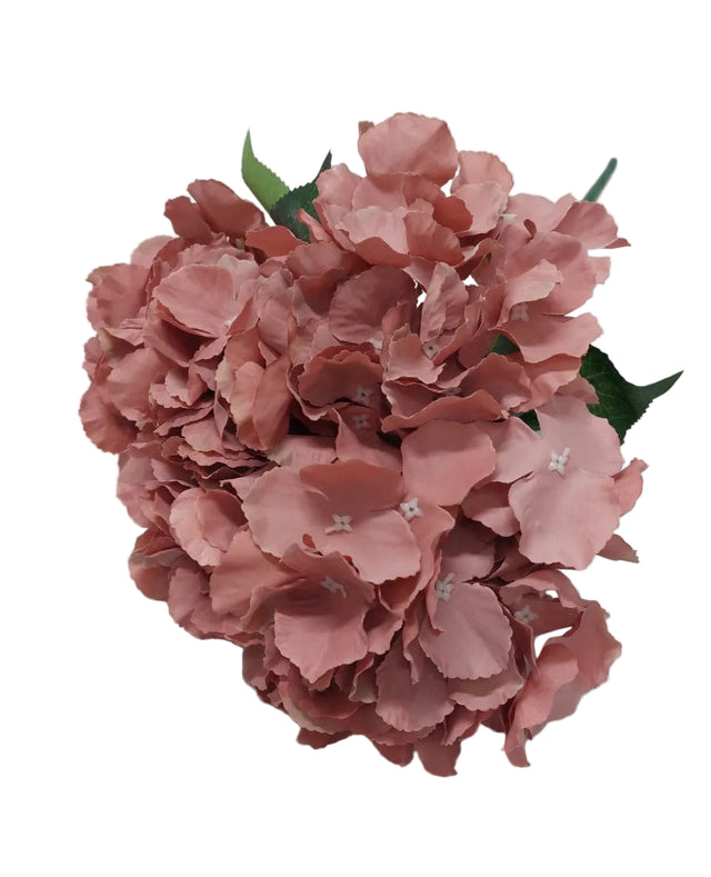 Buchet hortensii x5 45cm nalba