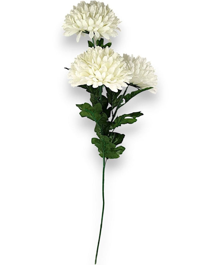 Fir crizantem x3 80cm crem