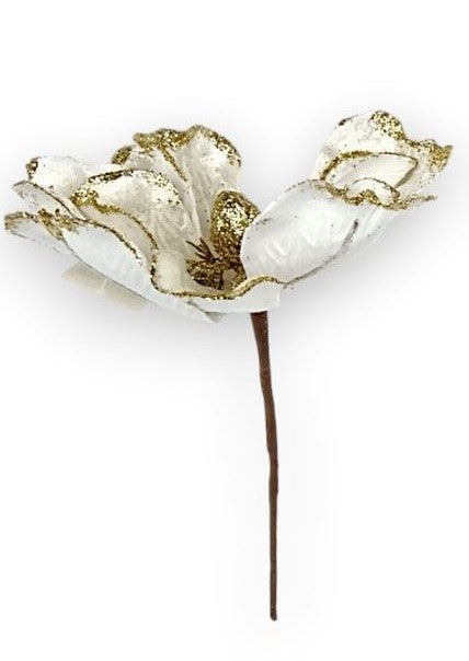 Pick magnolie catifea 20cm auriu