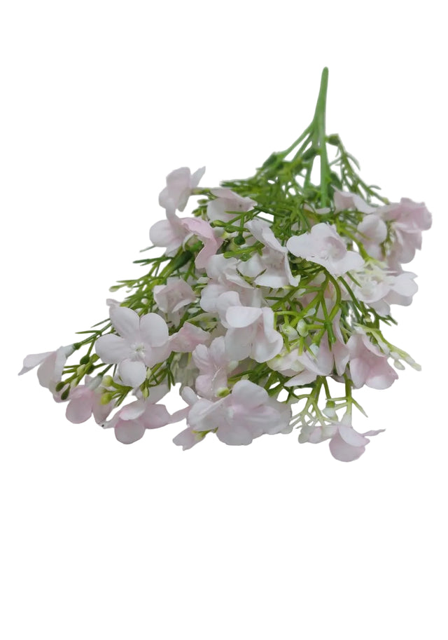 Buchet cu floricele x5 33cm roz deschis