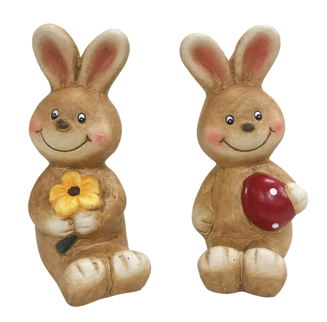imagine produs Iepuras ceramic cu oua 12cm