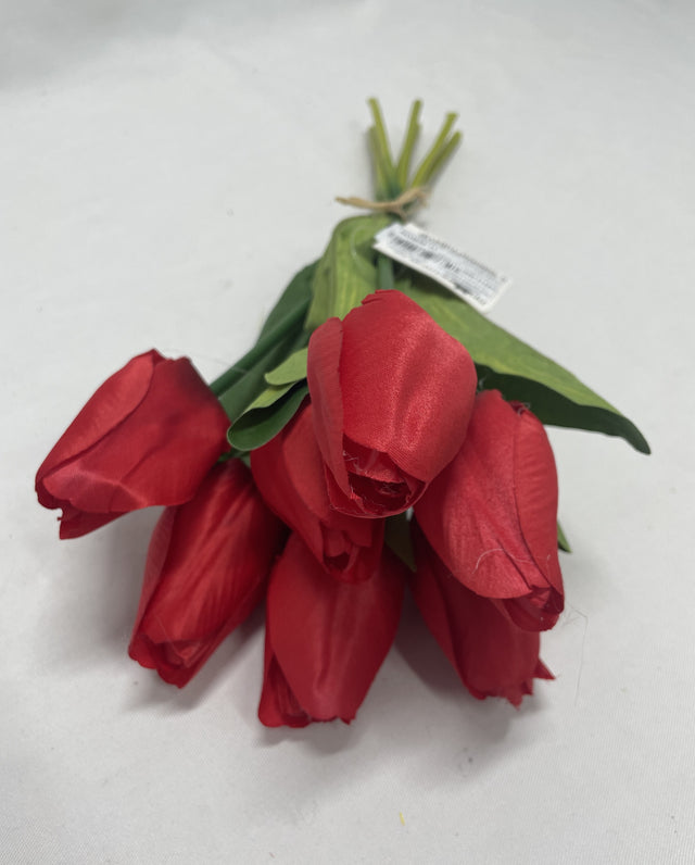 Buchet lalale x7 H:35cm rosu