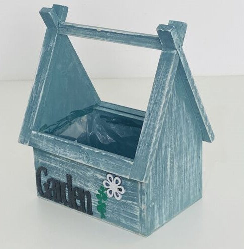 imagine produs Bol din lemn forma casa 18x15x10/24cm