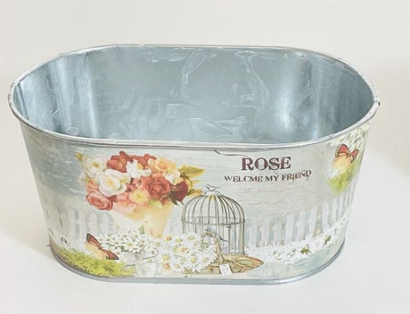 imagine produs Bol oval din metal 20x12x9.5cm