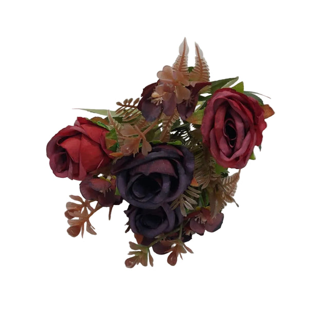 Buchet trandafiri x7 bordeaux