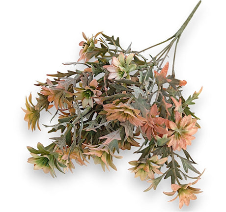 imagine produs Buchet cu floricele x5 H:35cm piersica