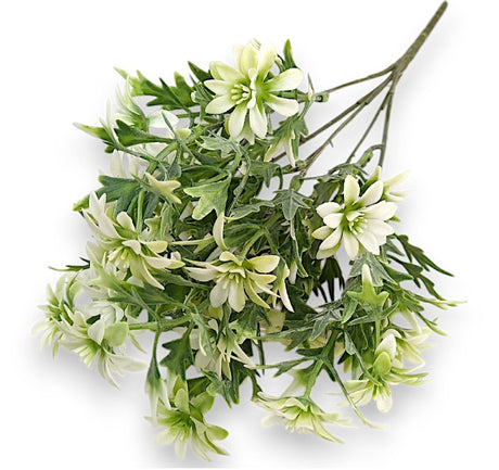 imagine produs Buchet cu floricele x5 H:35cm alb