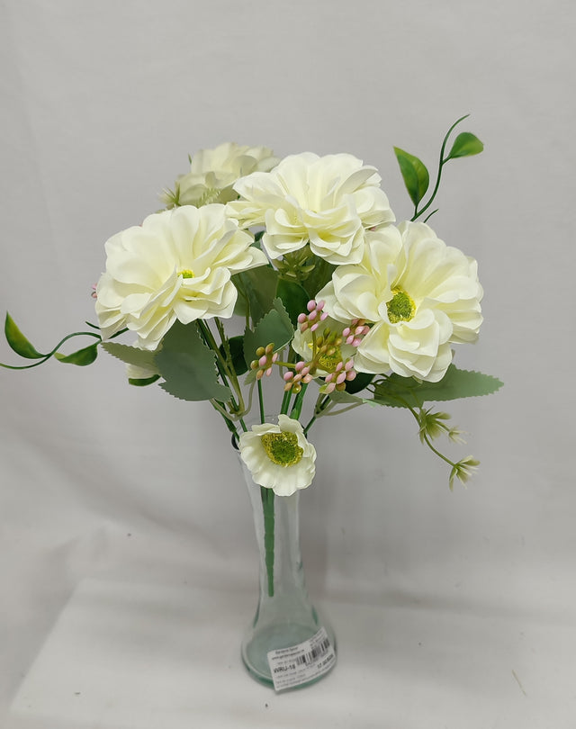 imagine produs Buchet dalie x7 30cm crem