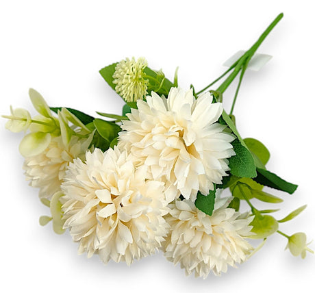 imagine produs Buchet dalie x5 H:30cm piersica