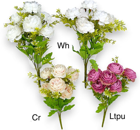 imagine produs Buchet peonie x7 H:40cm crem