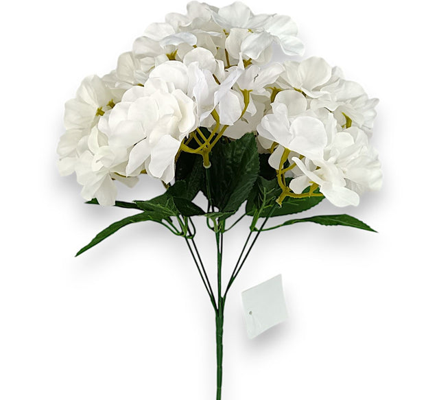 Buchet hortensii x7 H:33 cm crem