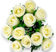 imagine produs Buchet trandafir x12 H:40cm crem