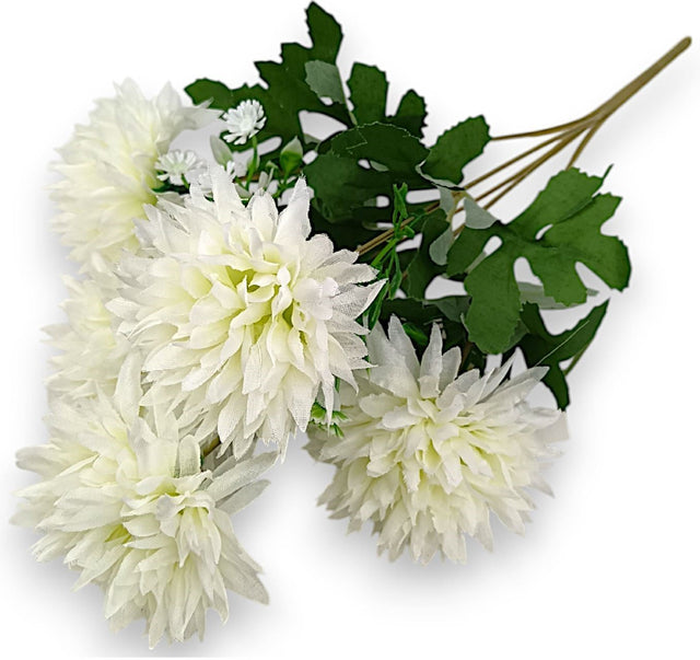 Buchet crizanteme x5 crem