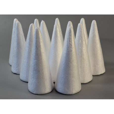 Conuri din polistiren 15cm,13buc/pachet