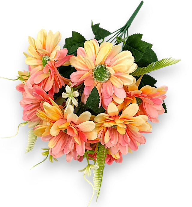 Buchet gerbera x9 H:40cm piersica