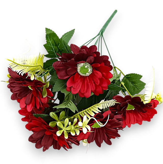 Buchet gerbera x9 H:40cm bordeaux