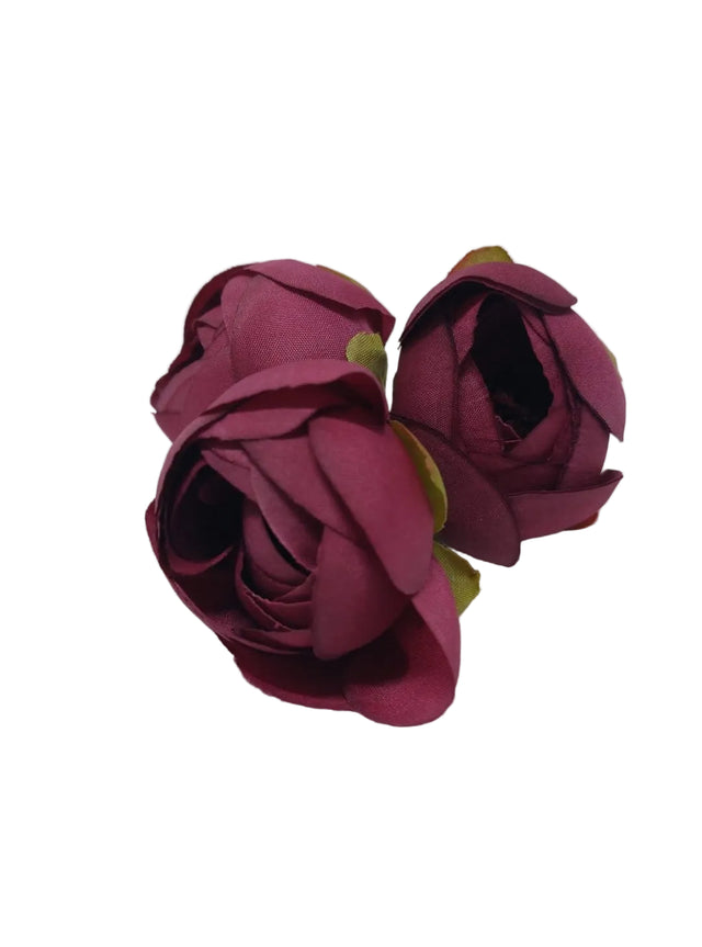 Capete ranunculus 4cm 24buc/pachet bordeaux