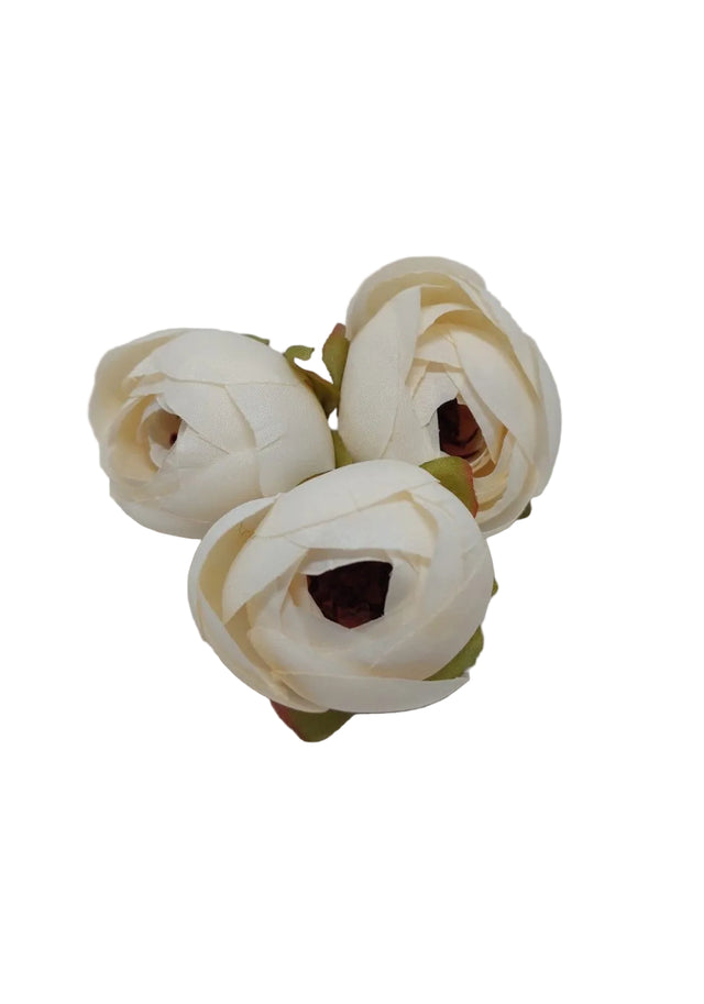 Capete ranunculus 4cm 24buc/pachet ivory