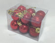imagine produs Glob plastic 3cm s/12 rosu