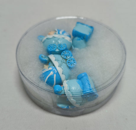 imagine produs Fig.carucior cu bebelus 3cm S/4 albastru