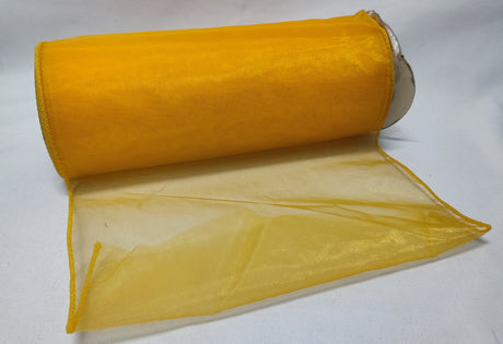 imagine produs Banda decor organza 24CM*10M galben