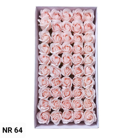 imagine produs Set trandafiri sapun S/50 piersica deschis