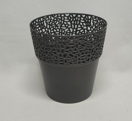 imagine produs Ghiveci plastic Rosa 145mm antracit