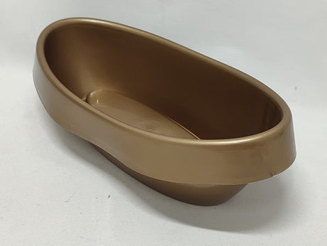 imagine produs Vas plastic oval D:23cm H:6cm auriu