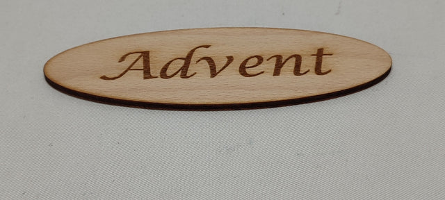 imagine produs Dec. lemn 15x5cm Advent